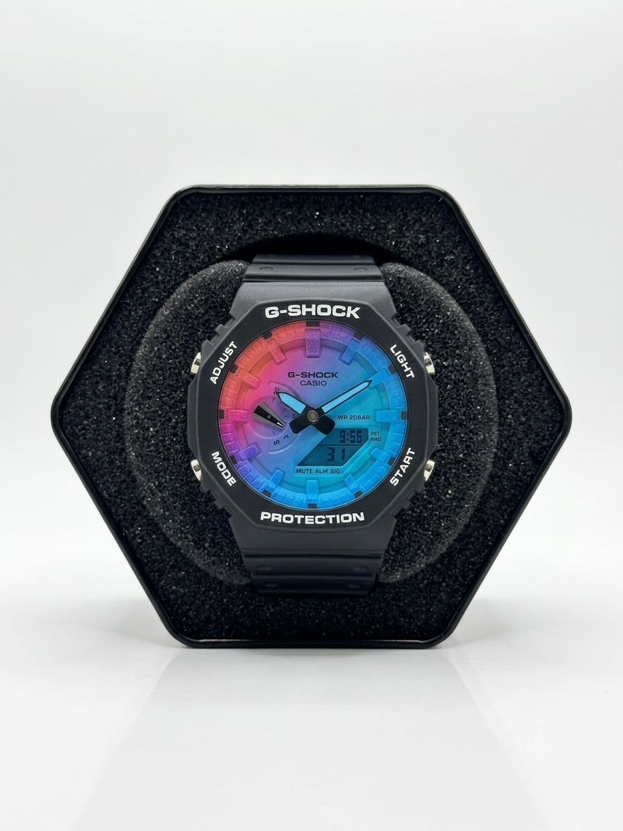 ⚡ G-SHOCK GA-2100BP-1A (Blue Paisley Series